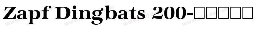 Zapf Dingbats 200字体转换